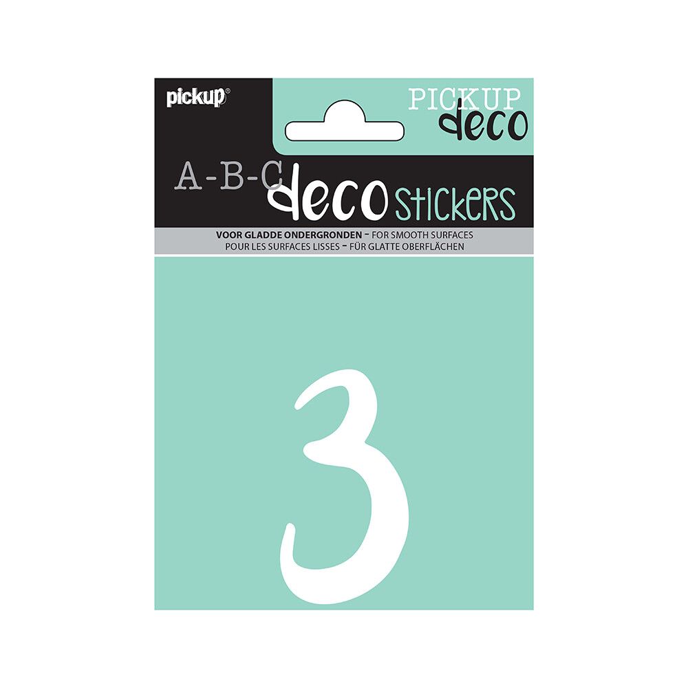 TALL PICKUP 3 ABC DECO ZOË 110 MM 3 HVIT