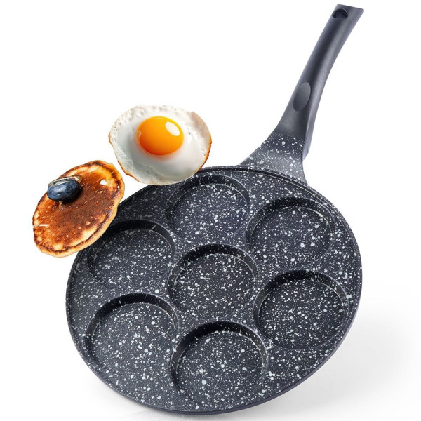 Patelnia do jajek placków pancakes naleśników granitowa 27cm