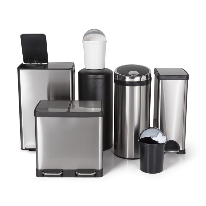 Pedaalemmer XL - 30 liter - zwart