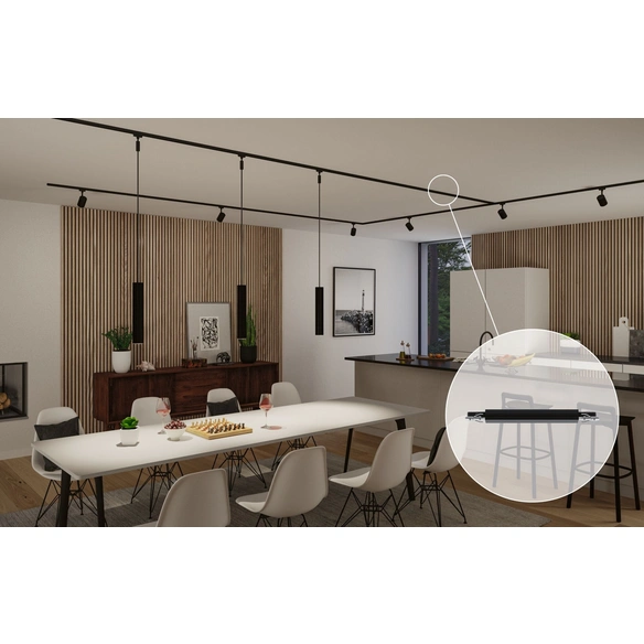 Schienenadapter »URail«, 50 W, Kunststoff, schwarz, Dimm/Switch