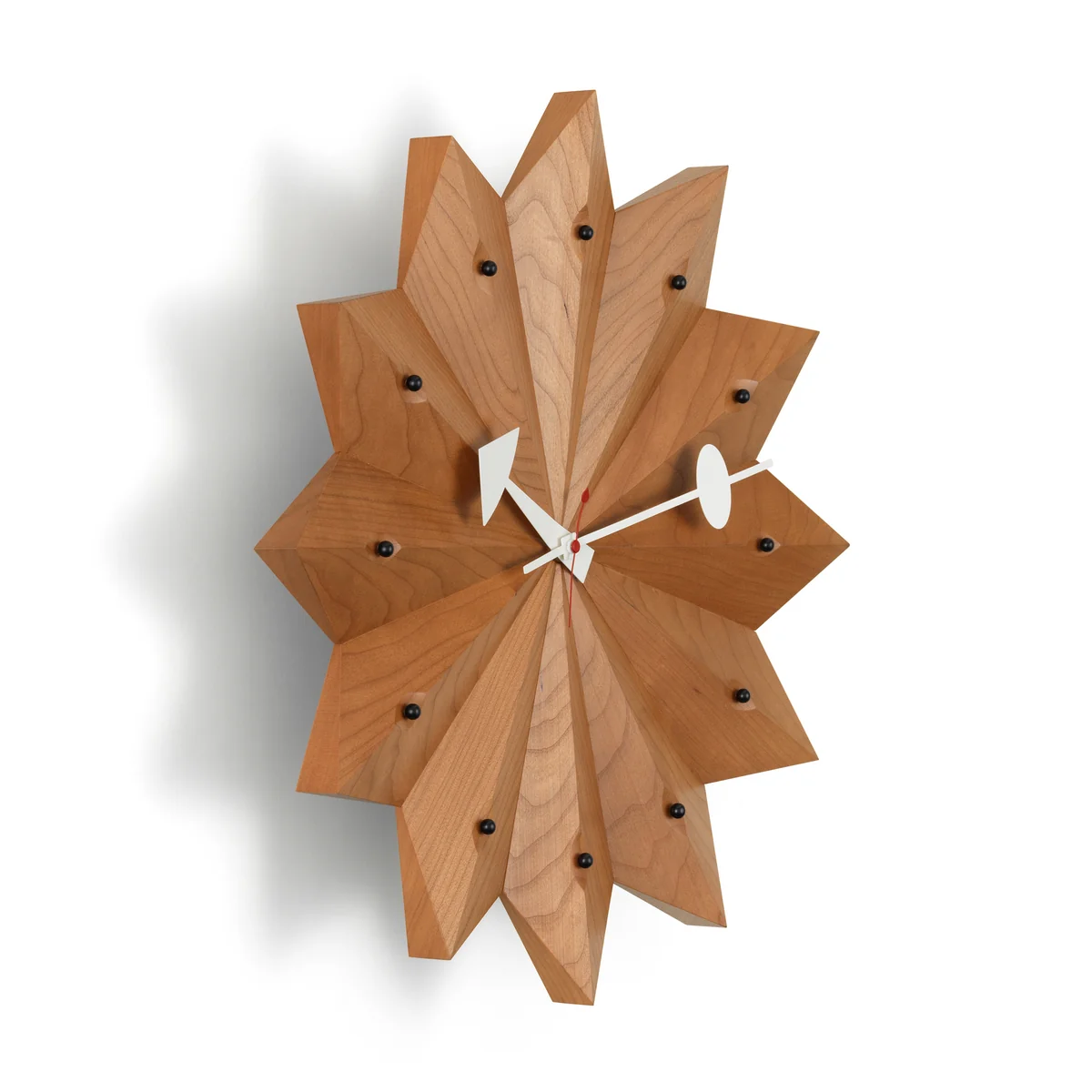 Vitra - Nelson Fan Wanduhr, kirsch