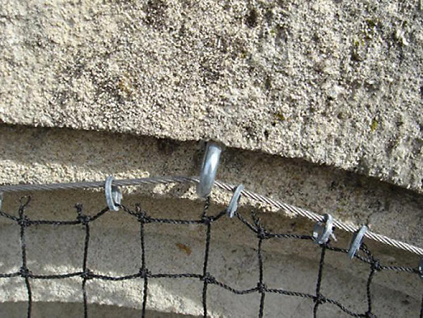 Filet anti-pigeons - Maille de 50mm Noir 15m x 25m