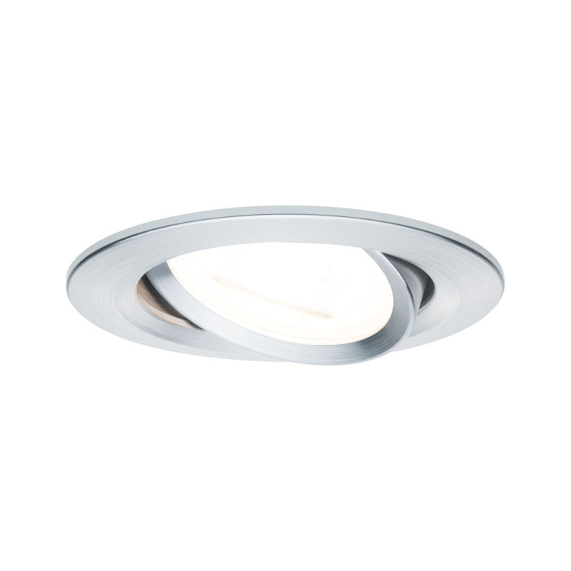 Spot encastrable LED Nova aluminium GU10 blanc chaud IP23 6,5 W PAULMANN