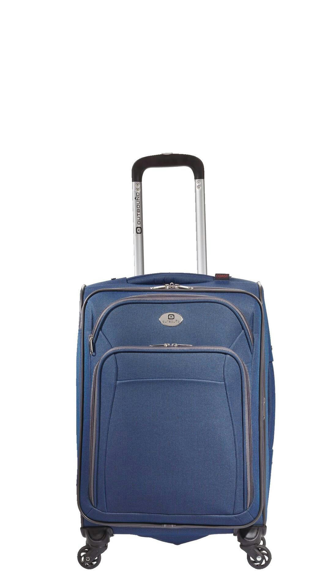 Outbound Coast Expandable Softside Spinner Wheel Carry-On Travel Luggage Suitcase w/ Wet Pocket, 20-in