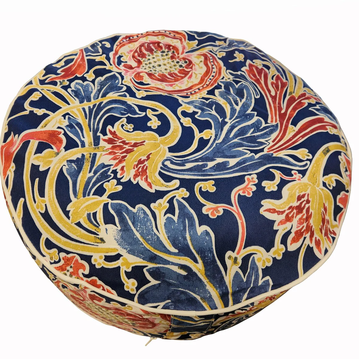 Indoor/outdoor Inflatable Stool Ottoman-Meridian Blue