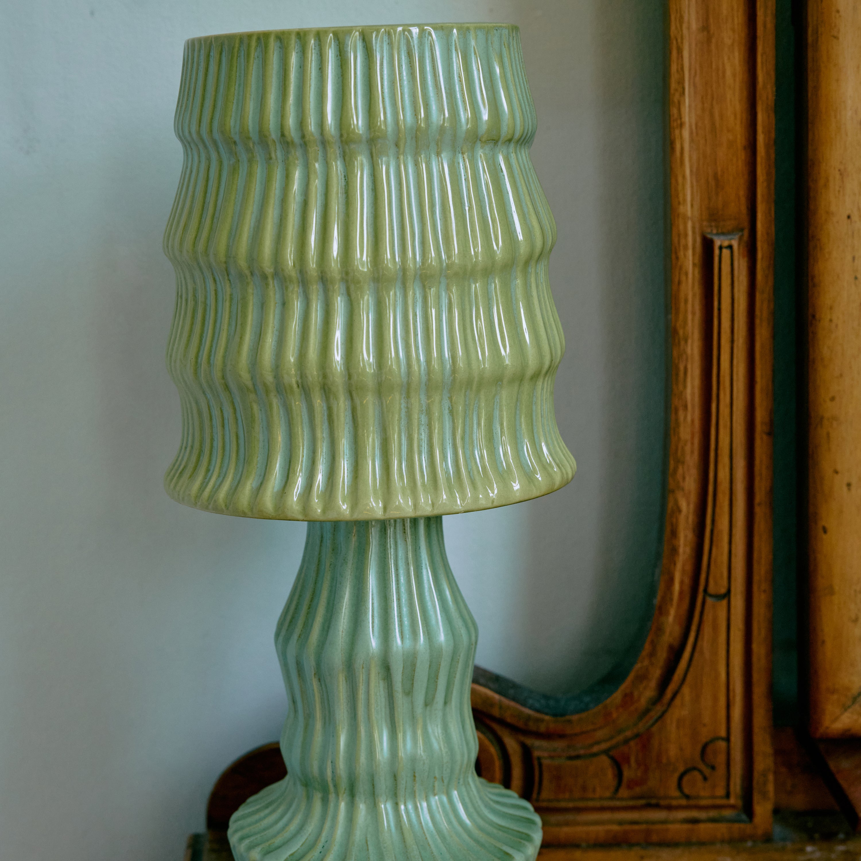 HKliving Ceramic Tafellamp - Petal