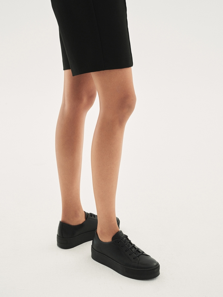 Ladies' black sneakers