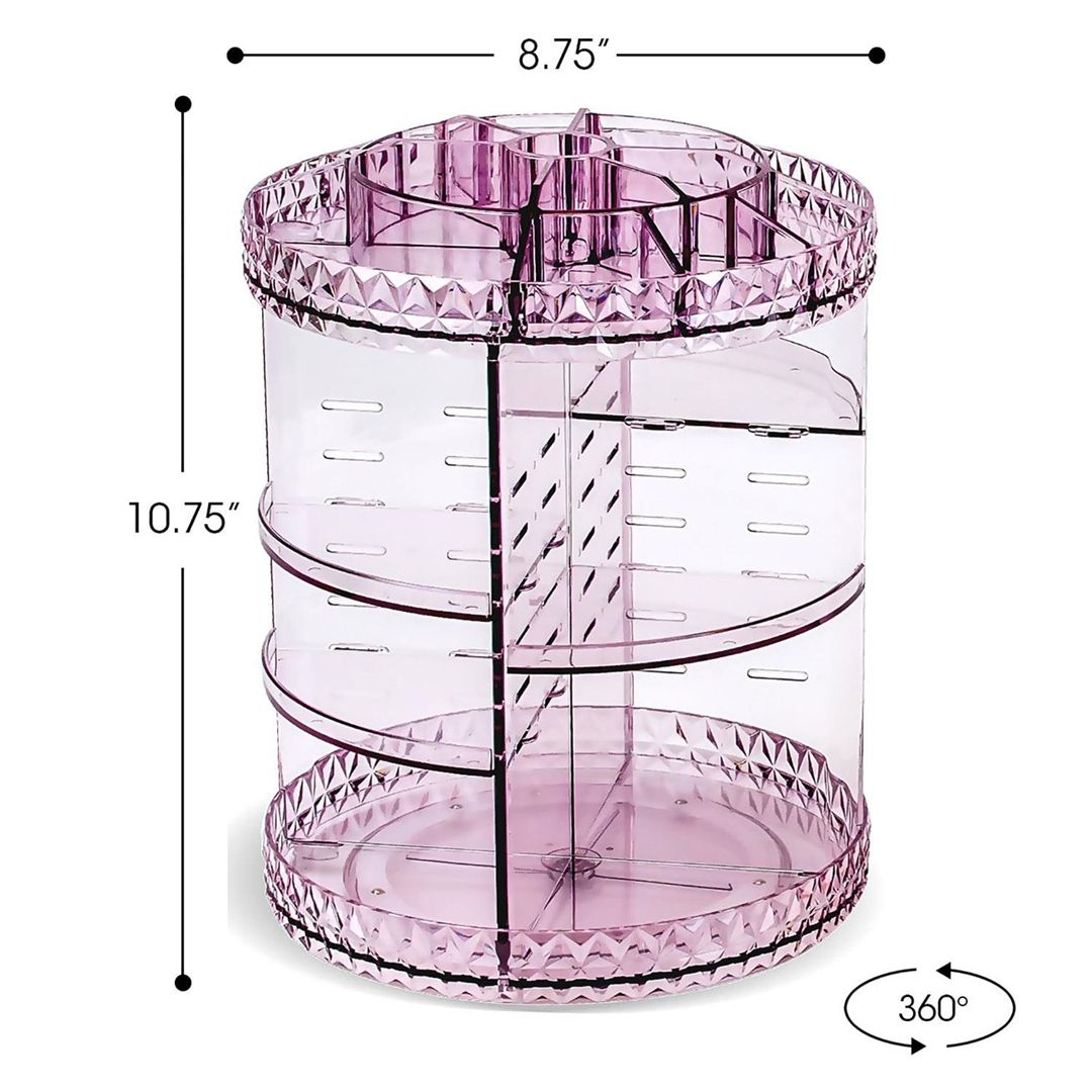 Nordara purple MAKEUP COSMETIC ORGANISER STORAGE BOX SHELF