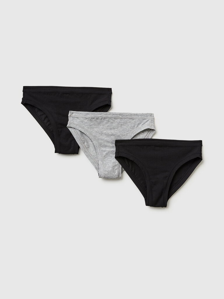 Three low-cut briefs in super stretch cotton