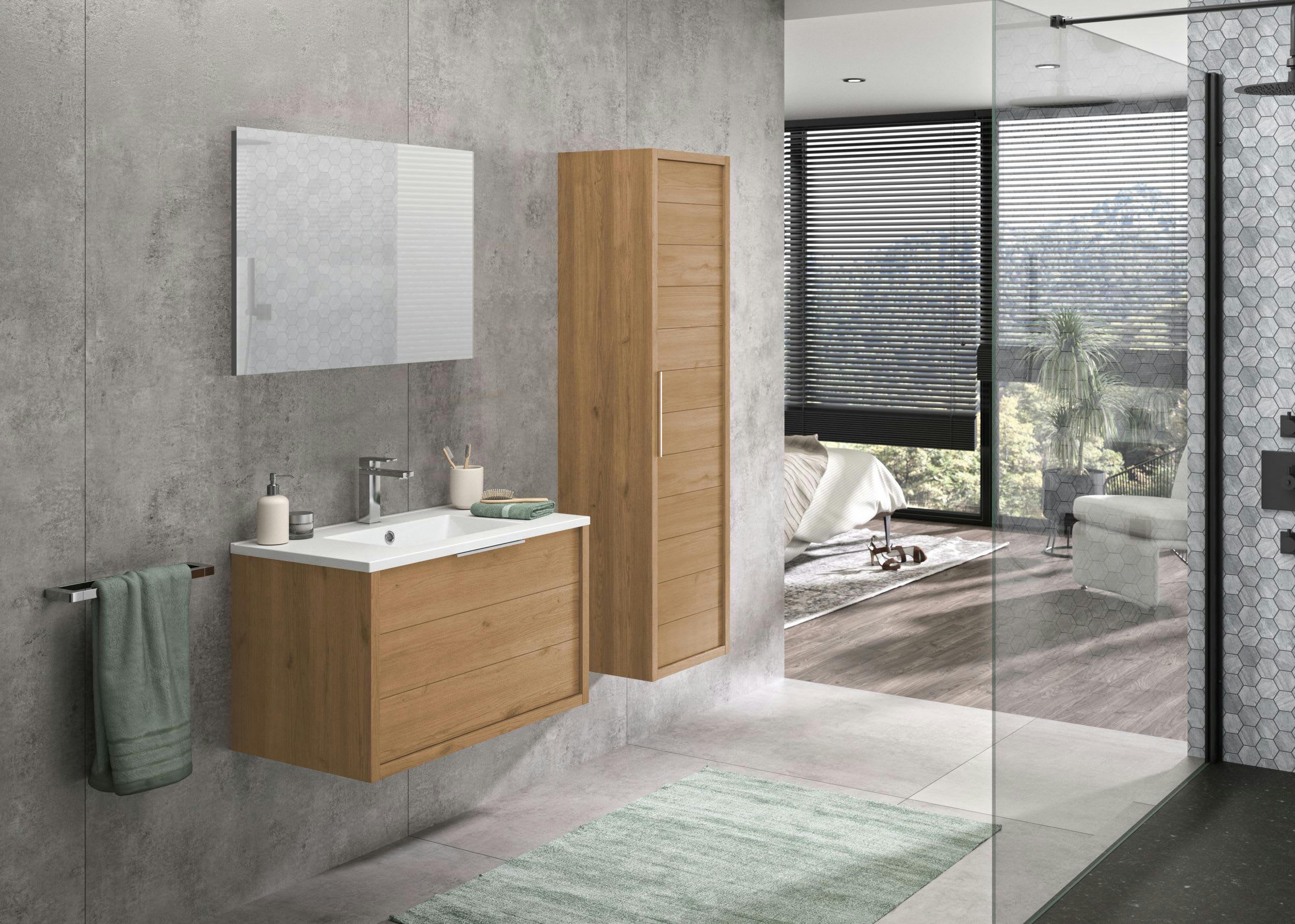 SORENTO - Colonne de rangement huilé