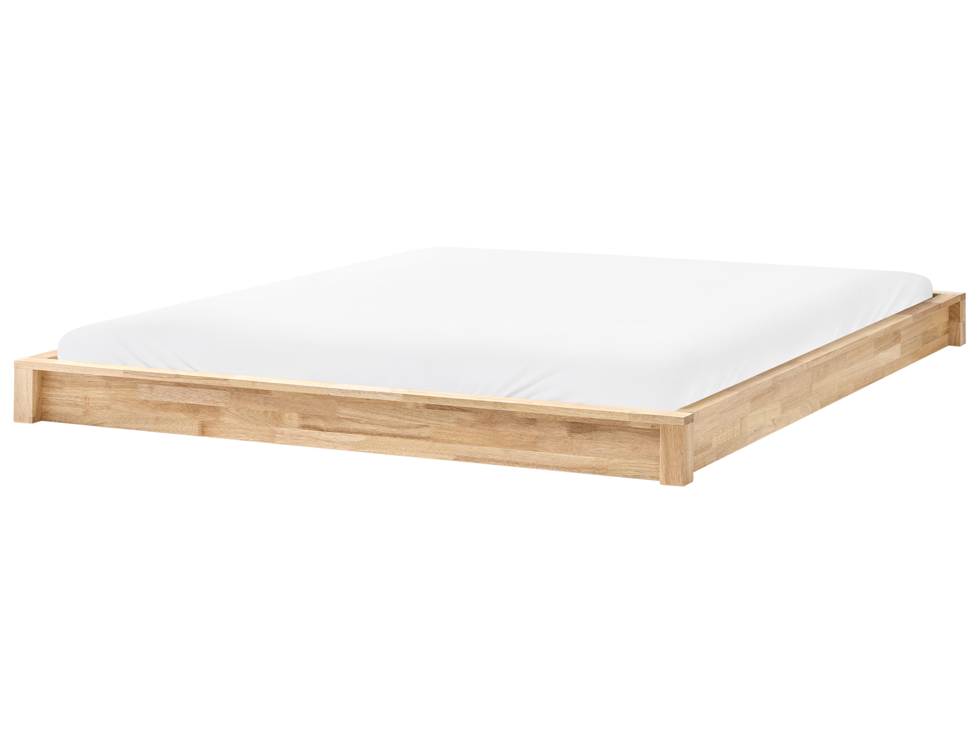 Bed without Headboard Wood ANTRAS 160 x 200 cm (EU King Size) Light Brown