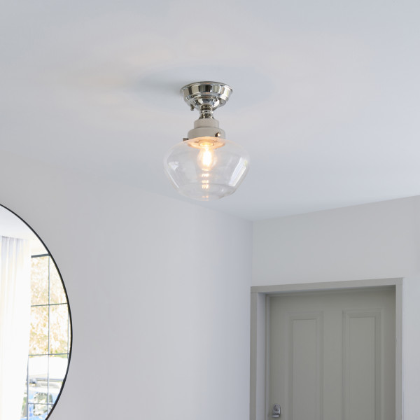 Lampa wisząca CAMBERLEY niklowa 1xE27x20W wym:31x25x25cm IP20 Endon