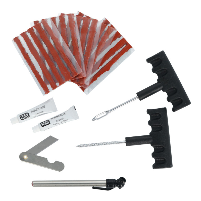 Kit de réparation pour pneus 31 pièces CARPOINT
