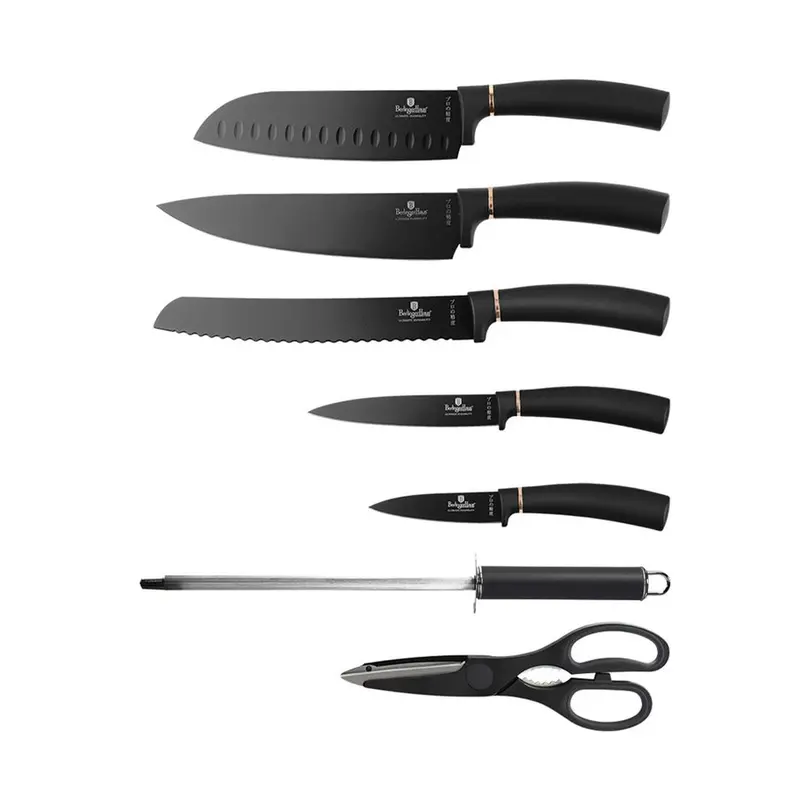Messerblock 8-teilig Black Rose Collection
