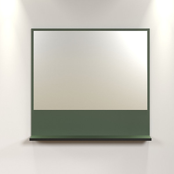Miroir mural avec 1 tablette L80 cm - PUREBLISS
