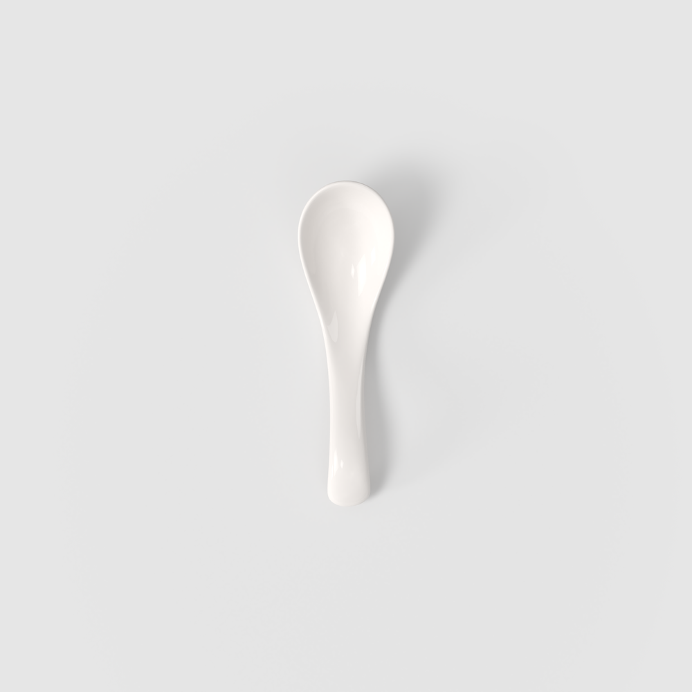 Soup Passion Asia spoon - White, Premium Porcelain