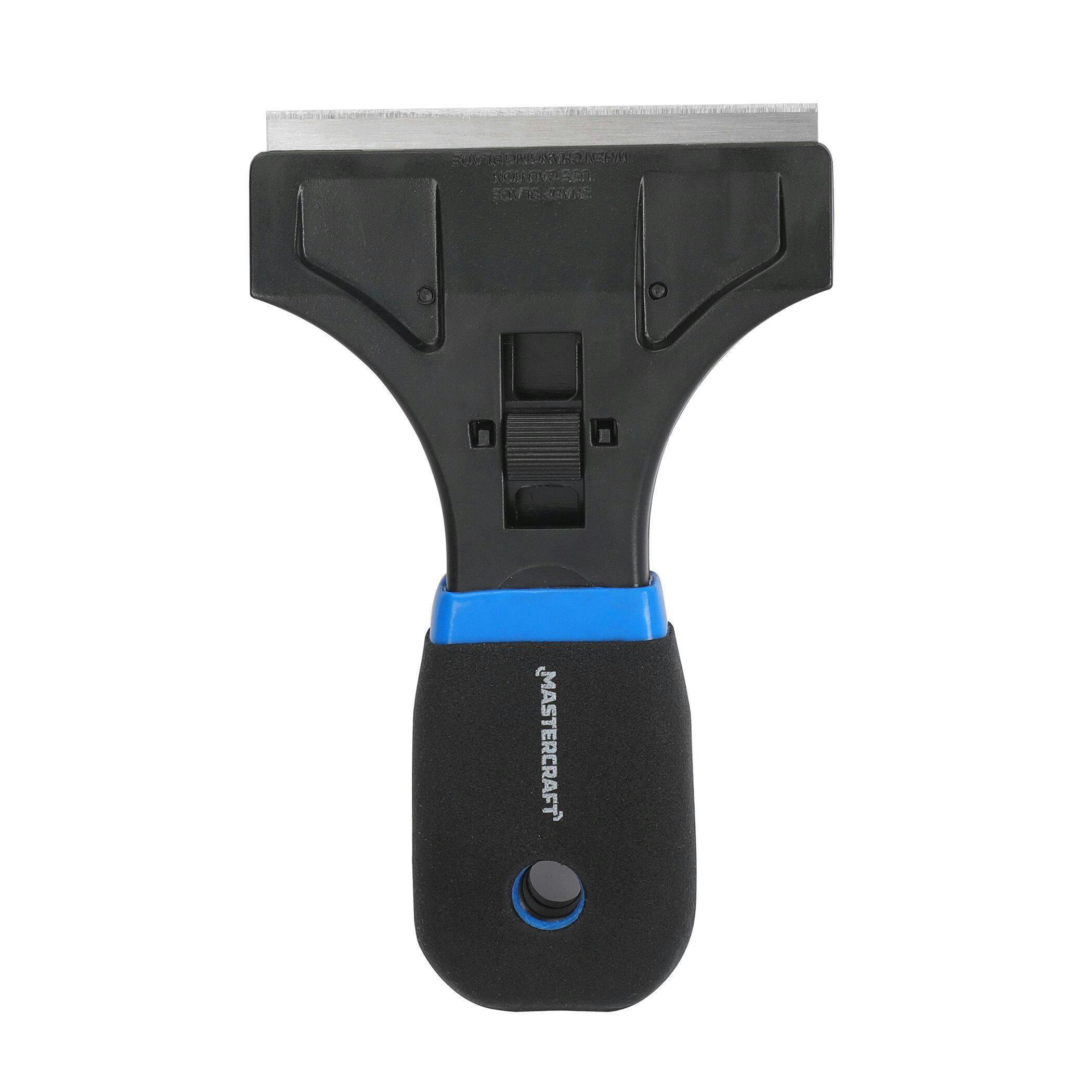 Mastercraft Retractable Glass & Tile Scraper Tool with Replaceable 3.5-in Razor Blade