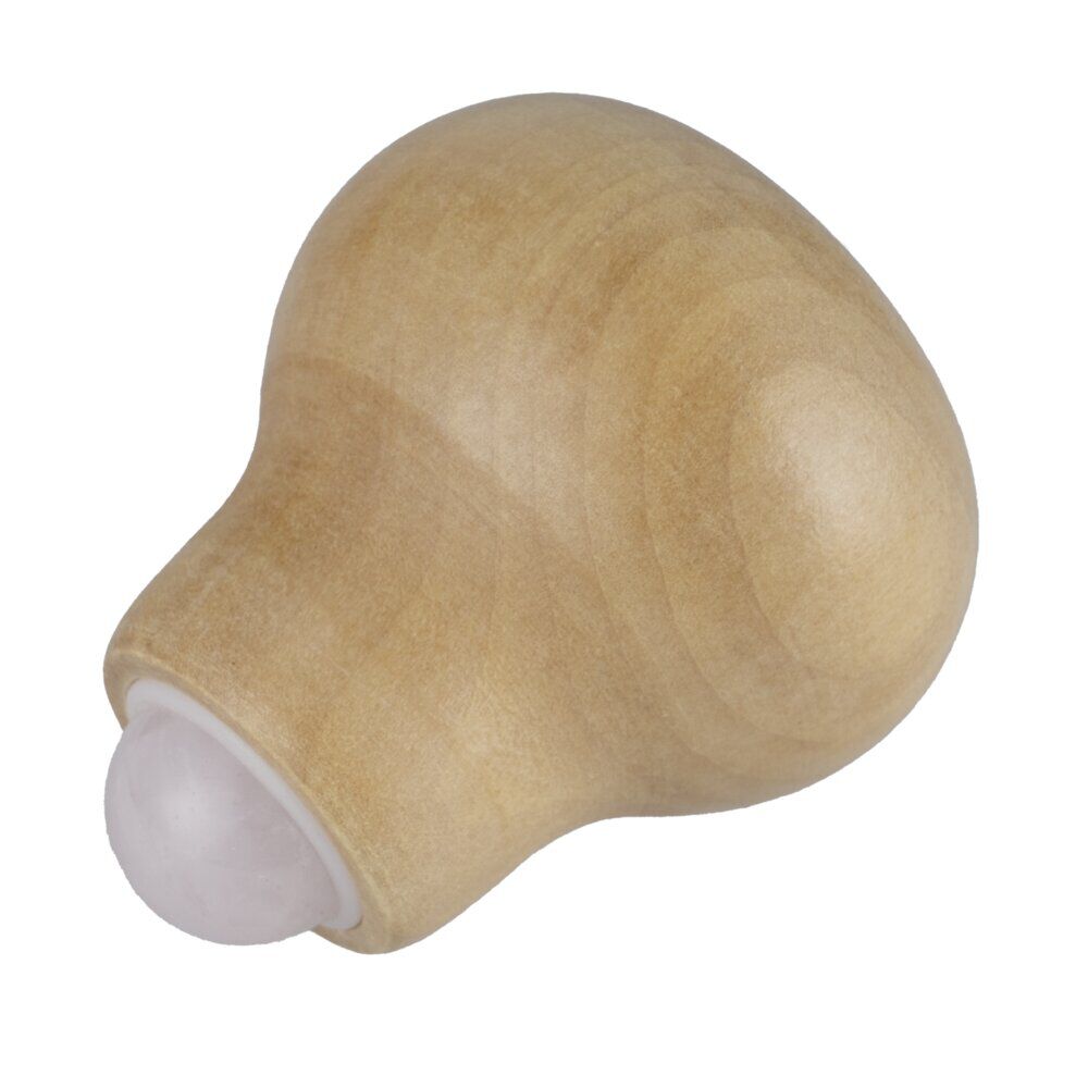 Roll-on de massage bois et bille quartz