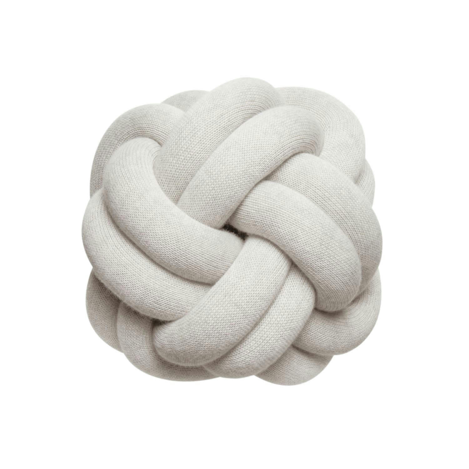 - Coussin Knot Tissus beige 30x15x30 cm