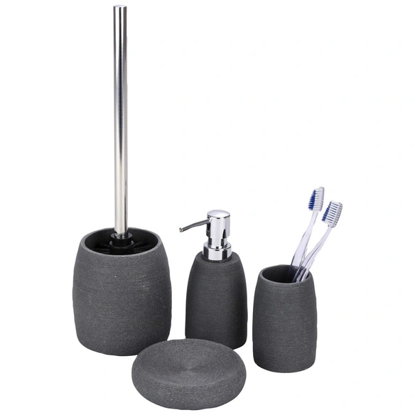 Seifenspender »Goa«, Polyresin, geriffelt, grau