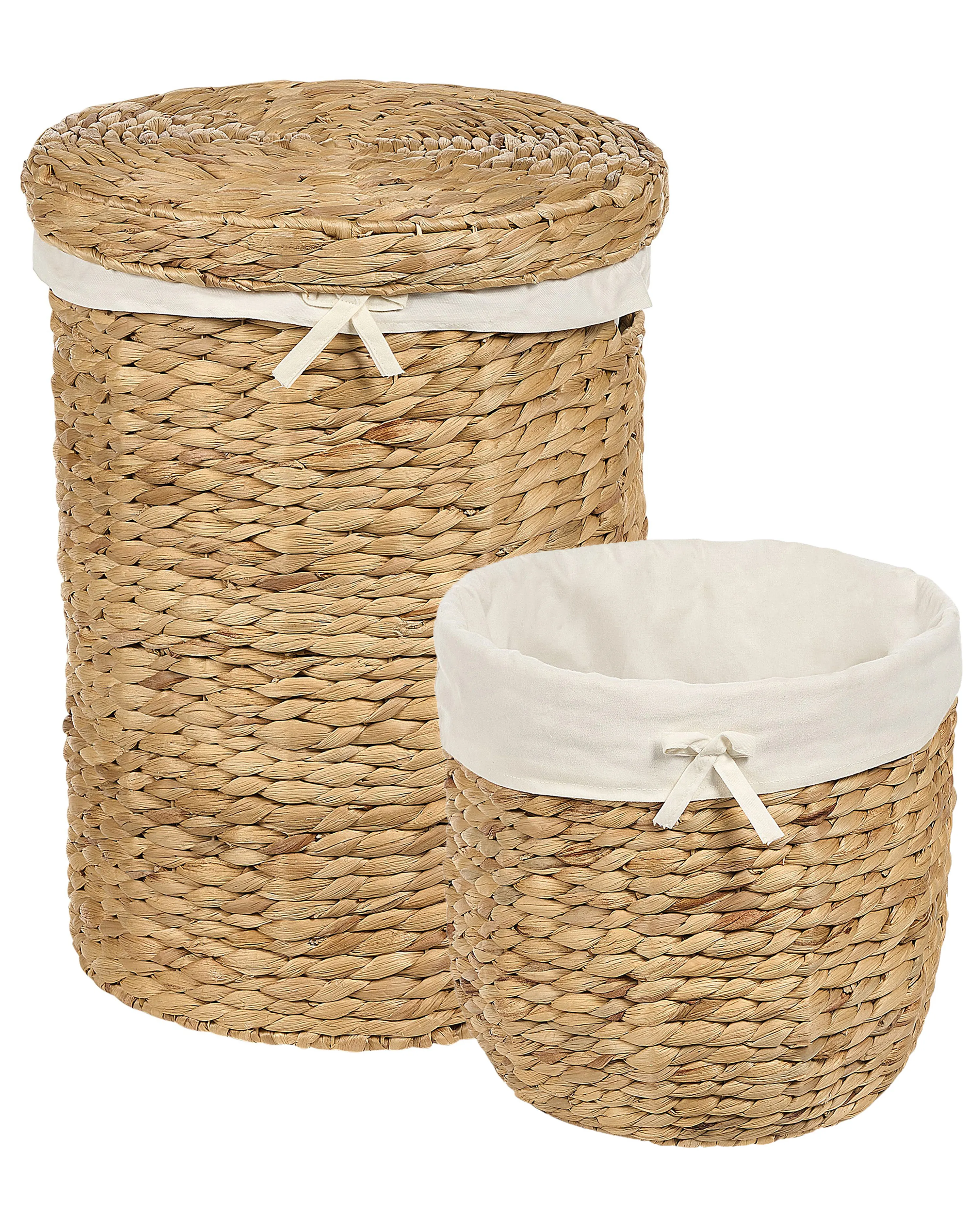 Set of 2 Baskets DANANG Wicker Natural 31/61 L