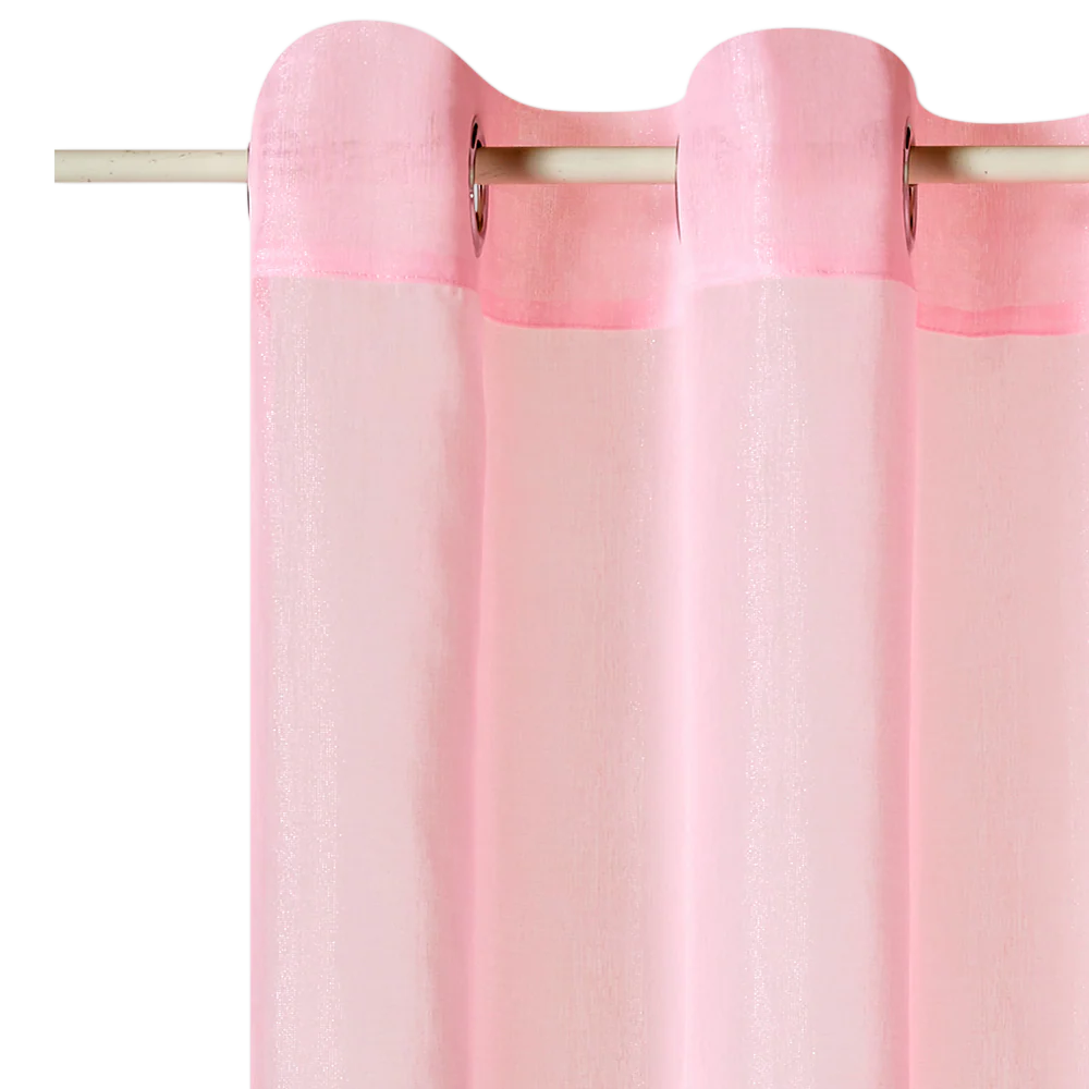 Voilage IRISE coloris rose pastel 140 x 240 cm