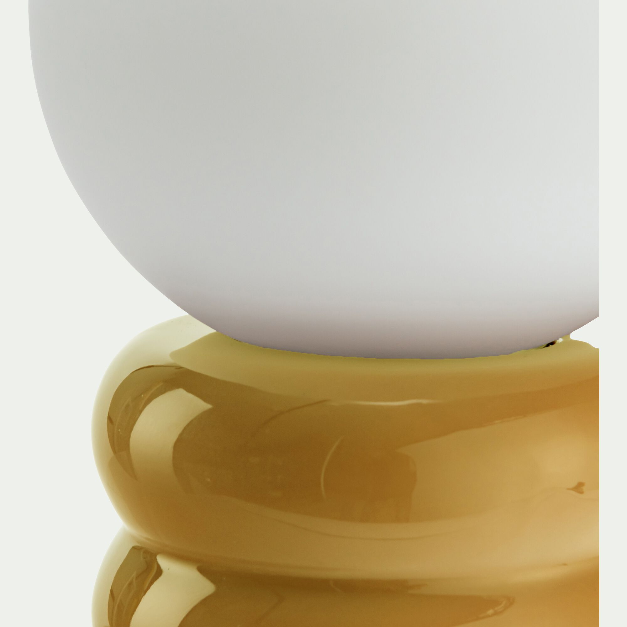 URANIA - Lampe à poser en céramique - jaune argan