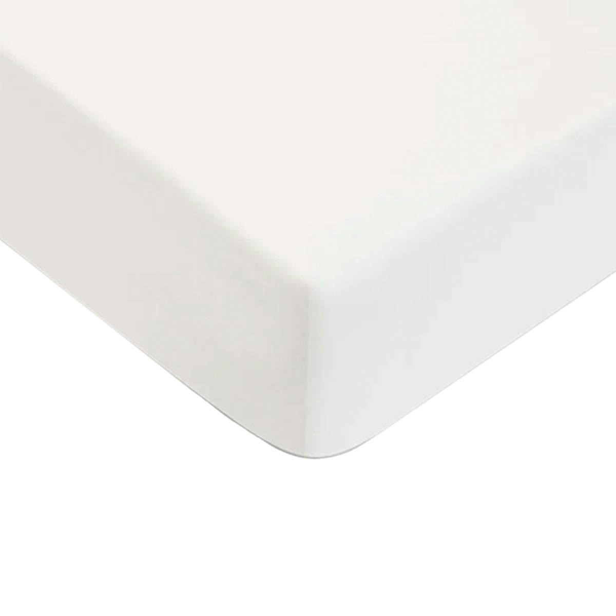 ESSENTIEL - Drap housse coton  uni blanc 180x200cm