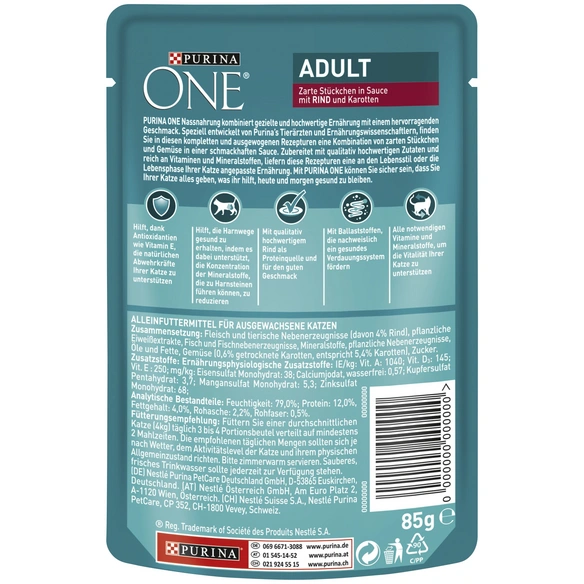 Katzen-Nassfutter, 24 Stück, je 85 g