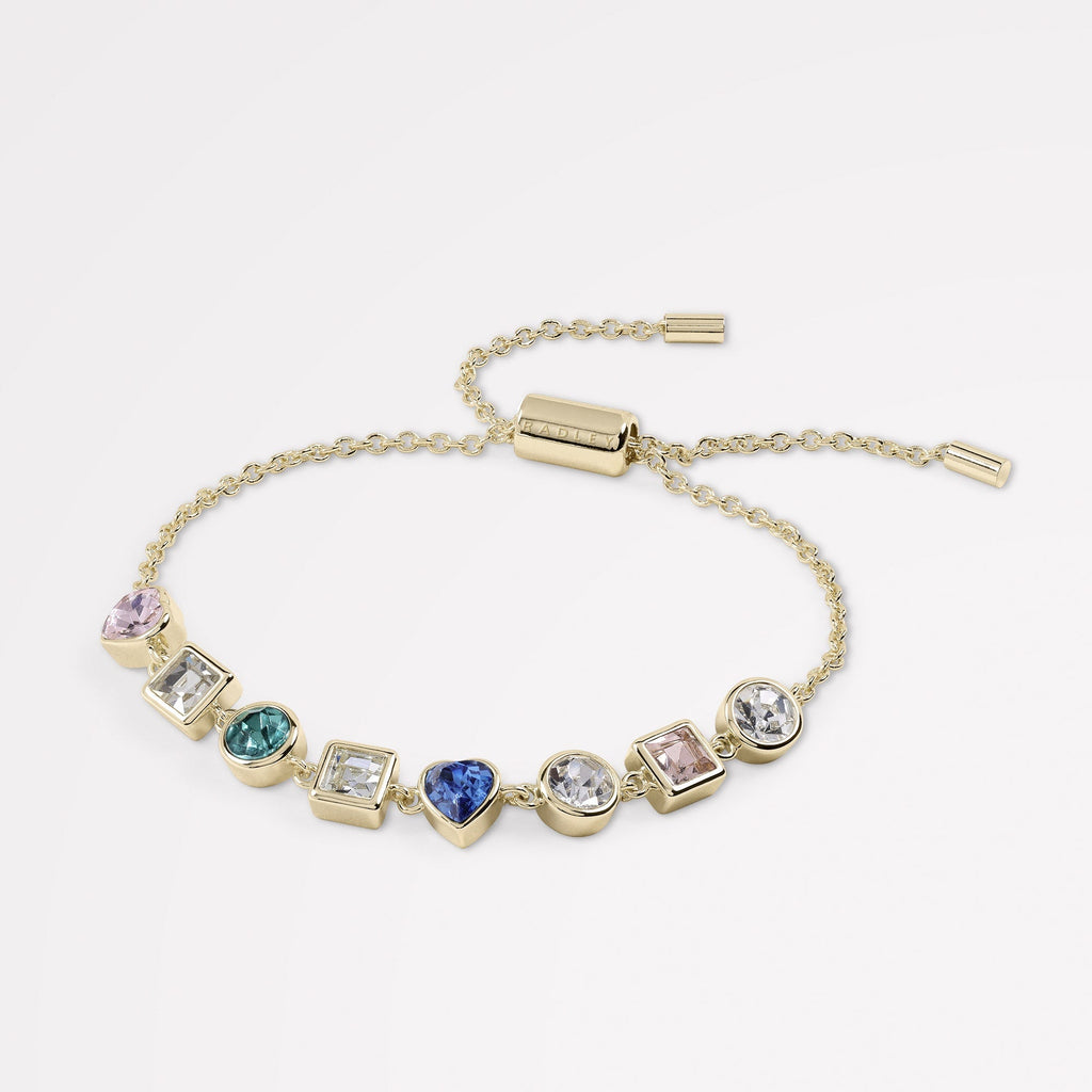 Stoneleigh Way - 18Ct Gold Plated Multi Stone Bracelet