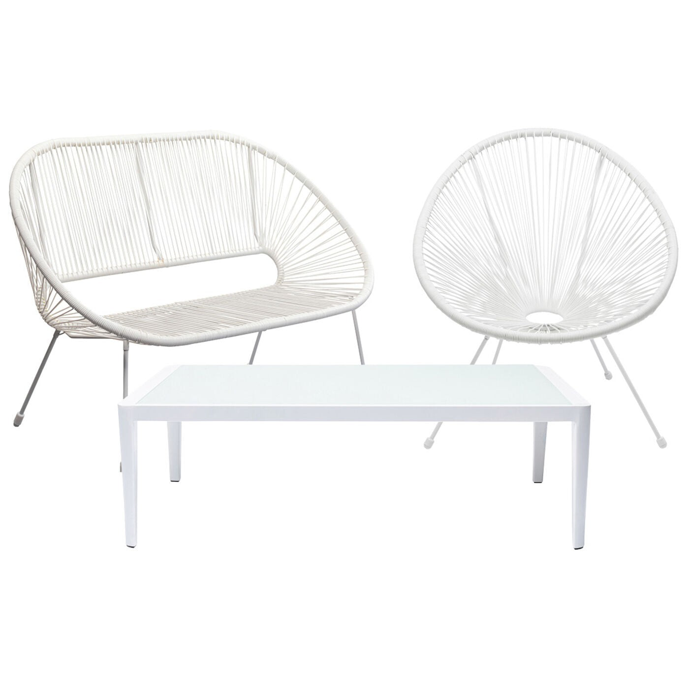 Kare Design Tuinmeubilair Acapulco Tiki wit