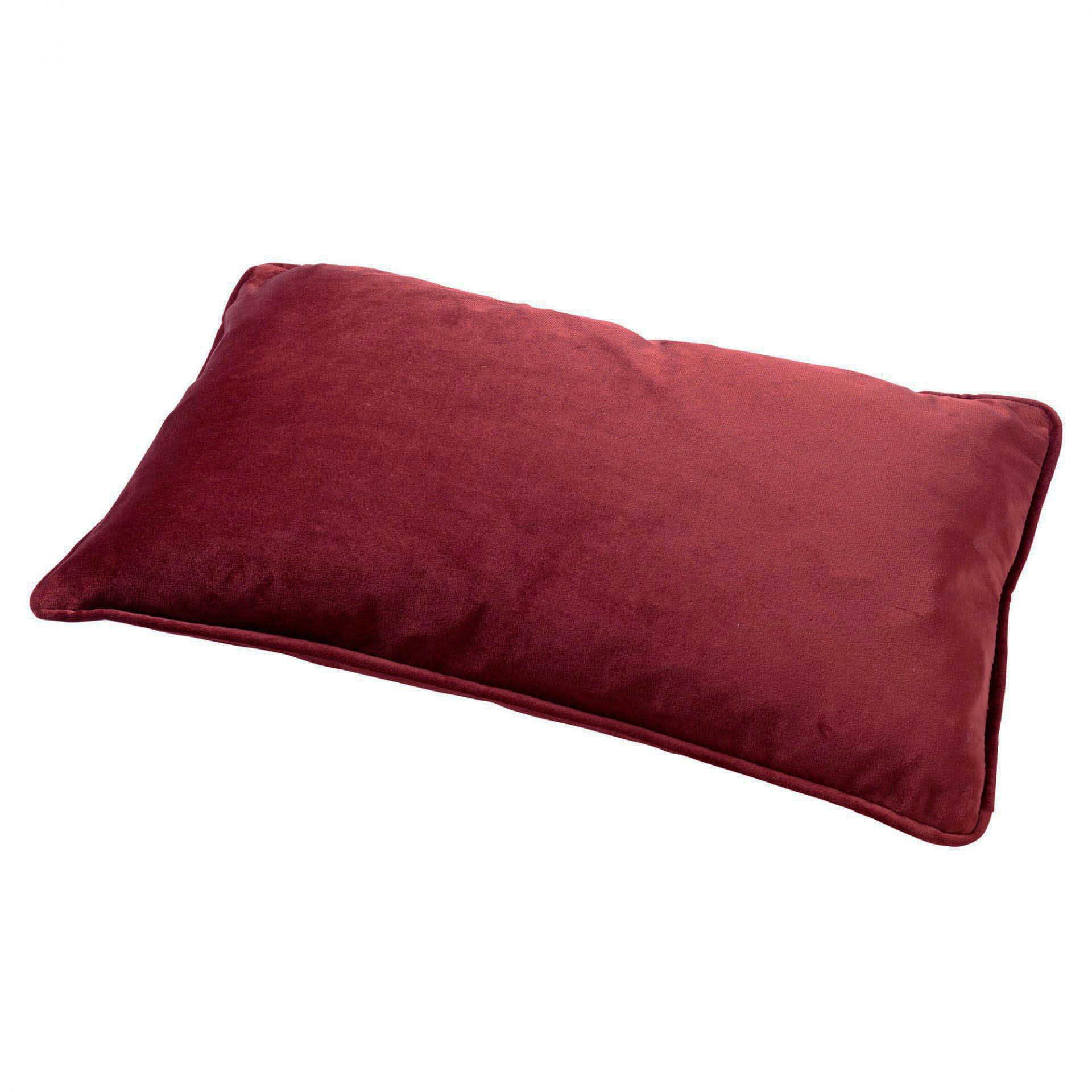 - Housse de coussin rouge en velours-40x60 cm uni