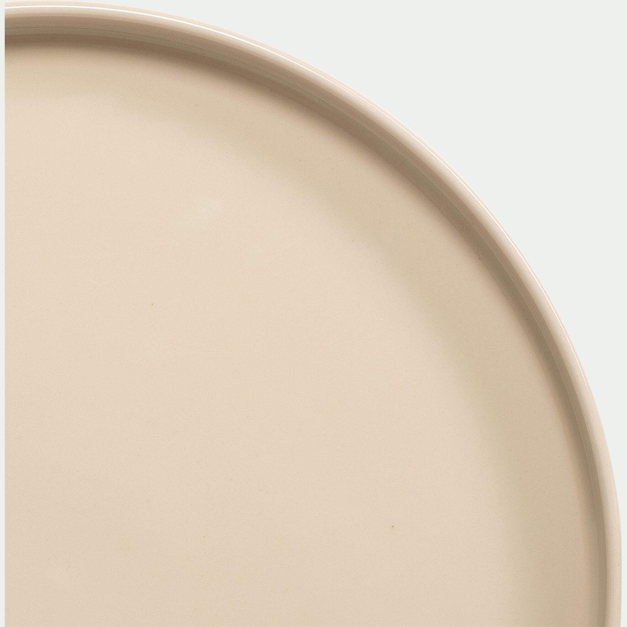 DIOGO - Assiette à dessert en grès D21,5cm - blanc