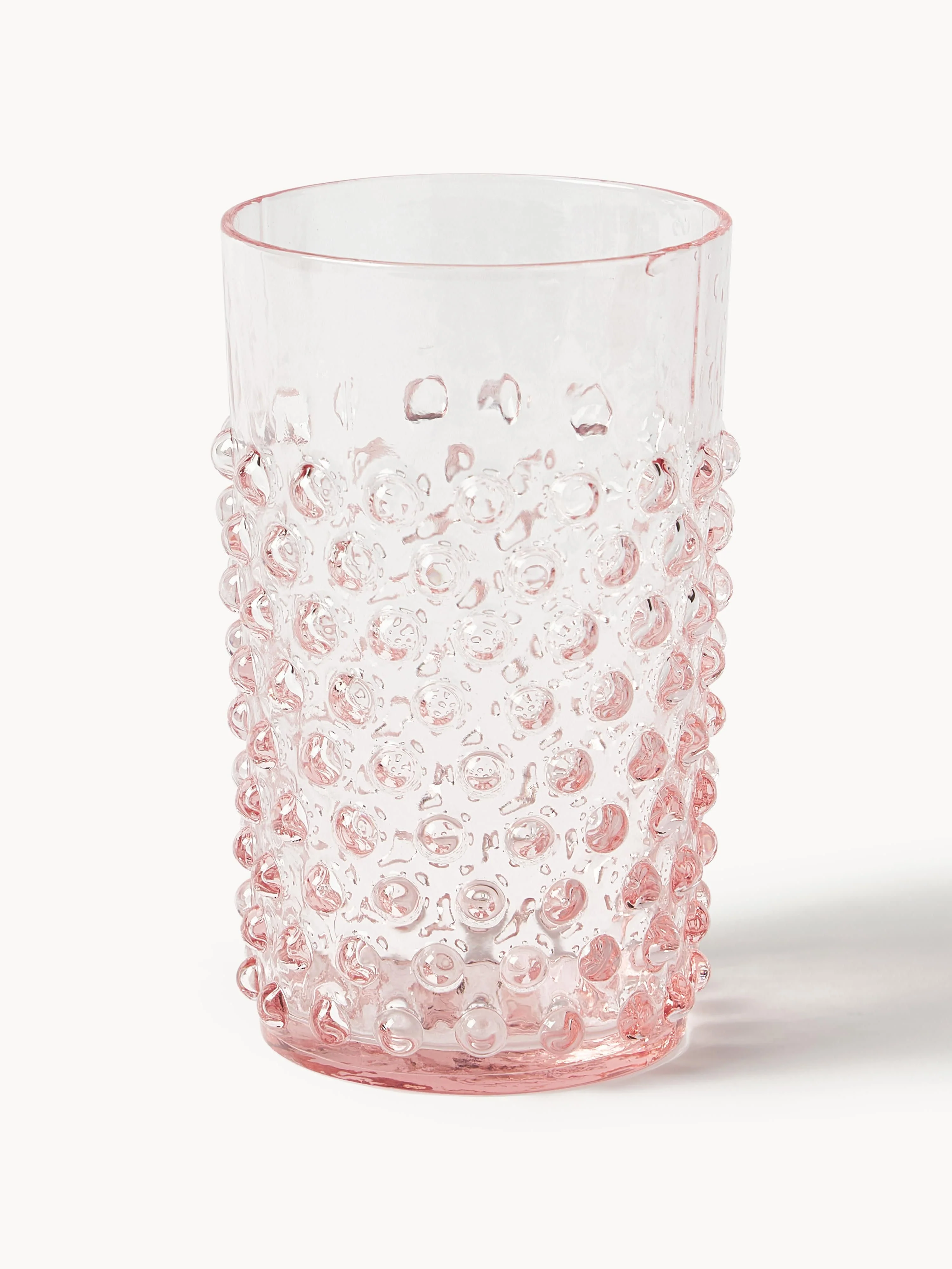Mundgeblasene Trinkgläser Hobnail, 6er-Set