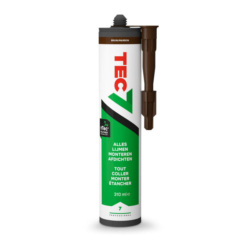 Colle-mastic professionnelle multi-usages brune 0,31 L TEC7