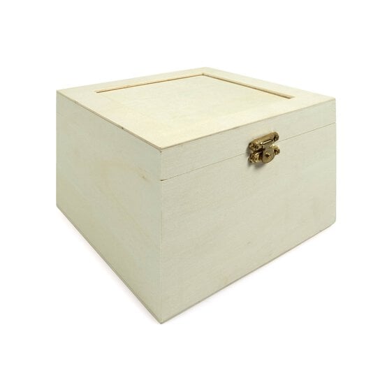 Wooden Photo Box 15cm x 15cm x 10cm