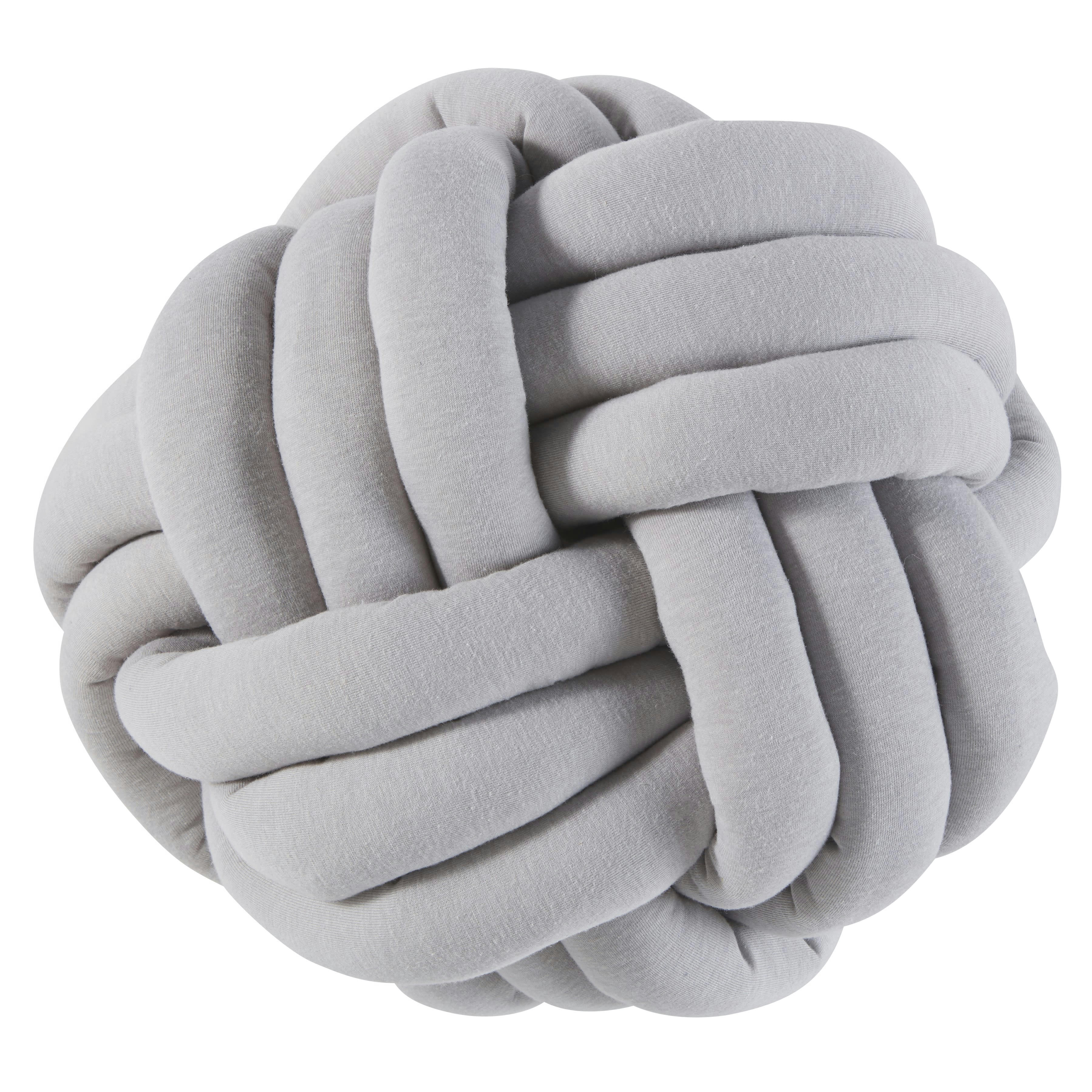 - Coussin nœud gris 25x25