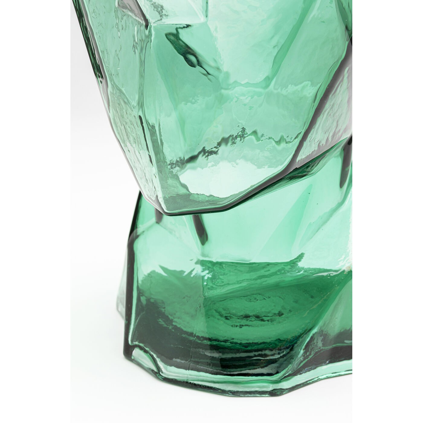 Kare Design Prisma vaas - gezicht - groen - 30cm