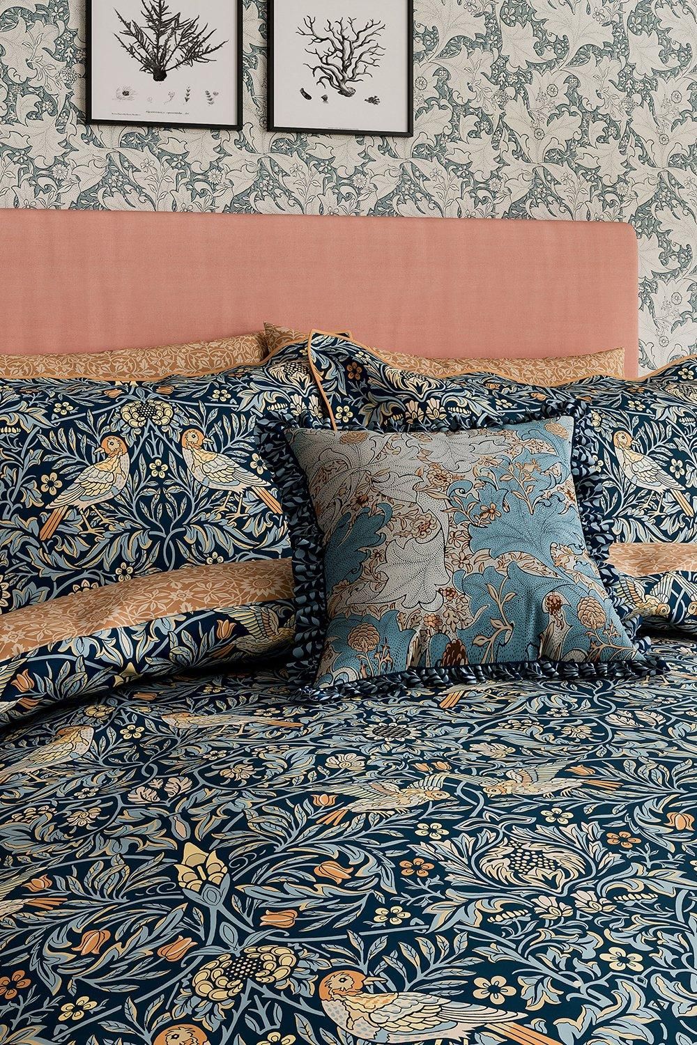 Morris & Co Bird' Cotton Duvet Cover Set