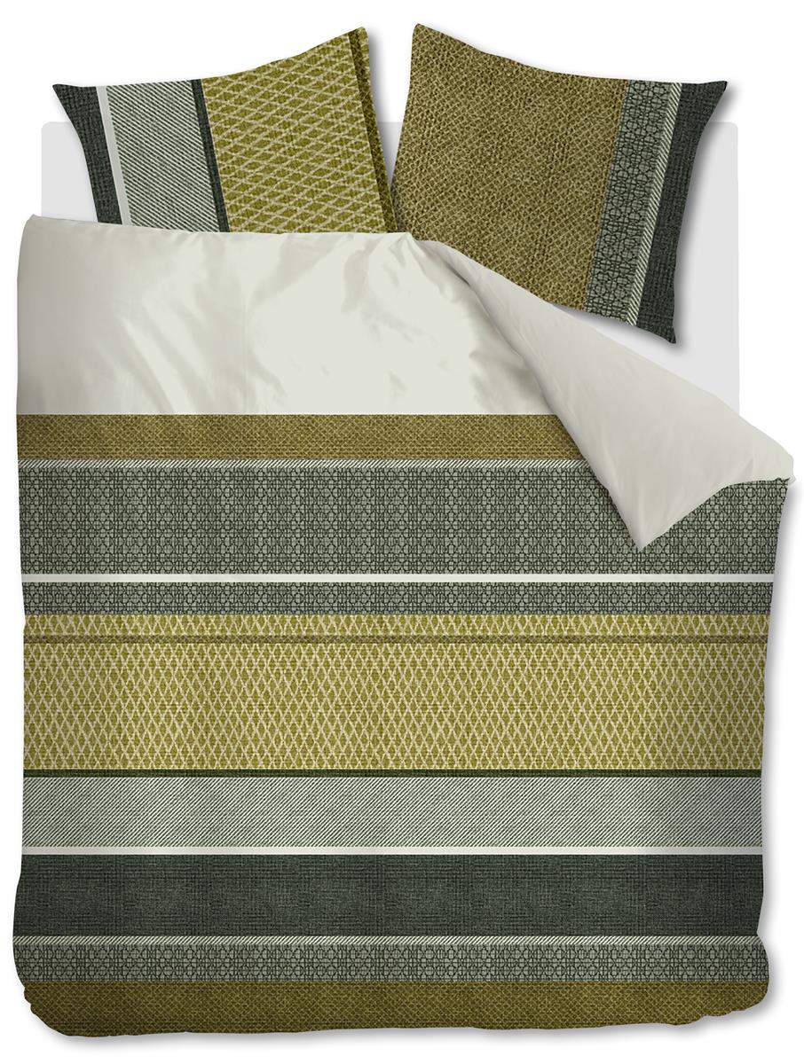 Beddinghouse Benthe dekbedovertrek - Tweepersoons - 200x200/220 cm - Groen
