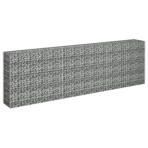 NNEVL Gabion Raised Bed Galvanised Steel 270x30x90 cm