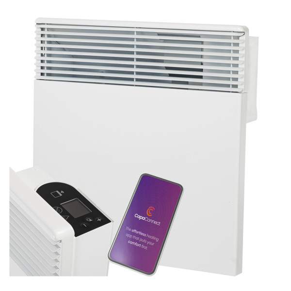 Grzejnik elektryczny 1000W konwektorowy IPX4 Wi-Fi biały Intuis Tactic