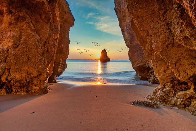 Fototapeta Do Sypialni Zachód Słońca Nad Oceanem 90x60cm