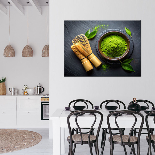 Obraz do kuchni restauracji, Matcha Herbata 30x20