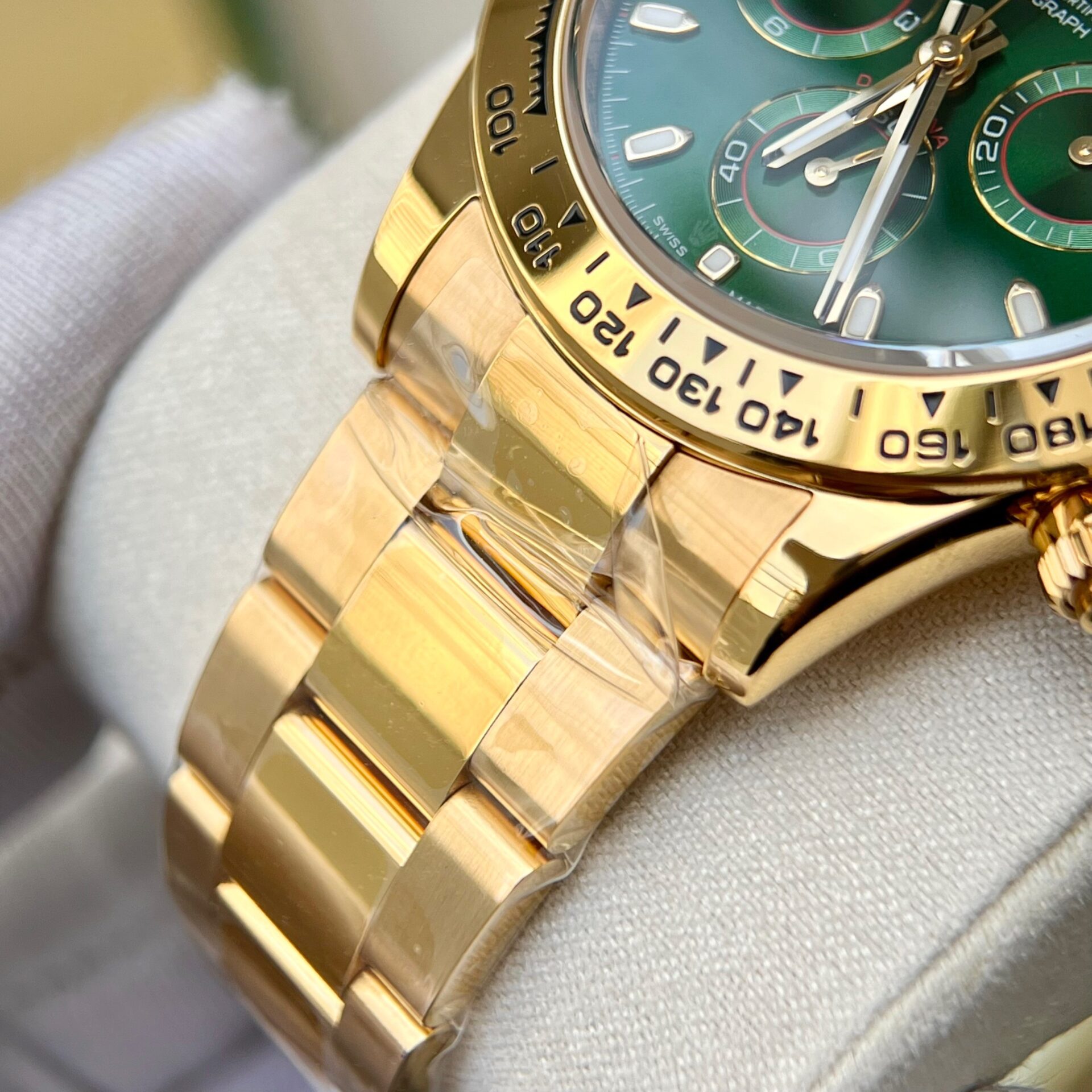 Rolex Daytona YG Plated Green Dial 40mm Oyster Super Clone