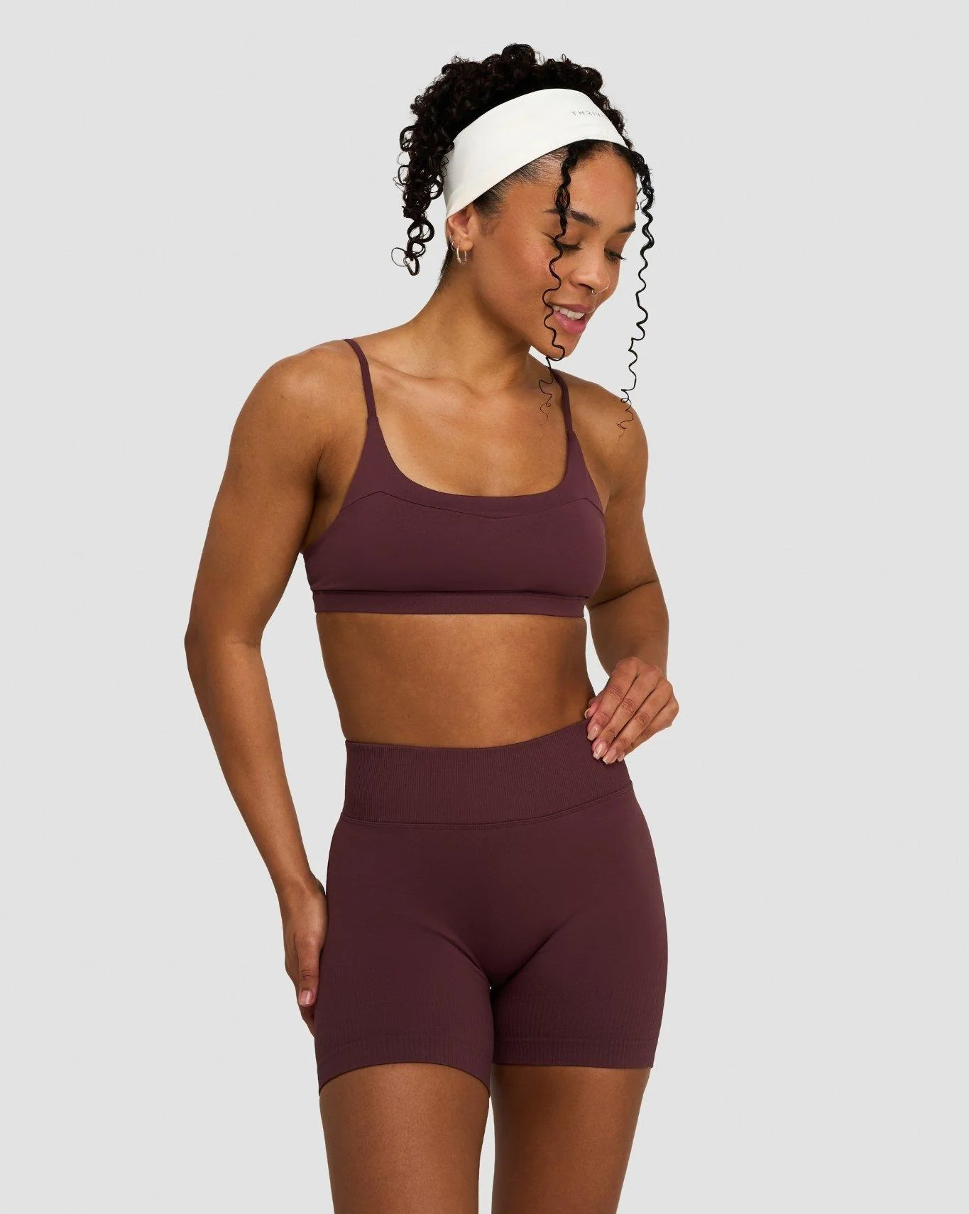 Elevate™ Sculpting Seamless Scoop Neck Bra | Dark Mauve