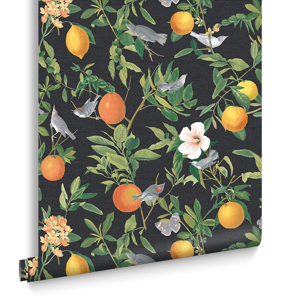 - papier peint amalfi multicolore fond noir 1005x52cm