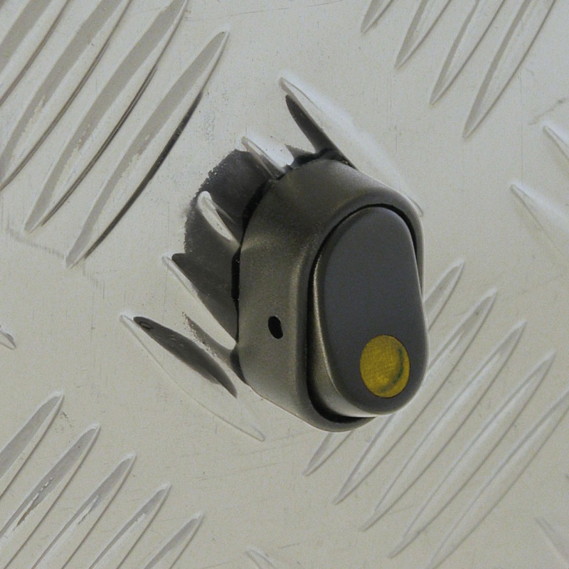 Interrupteur LED jaune