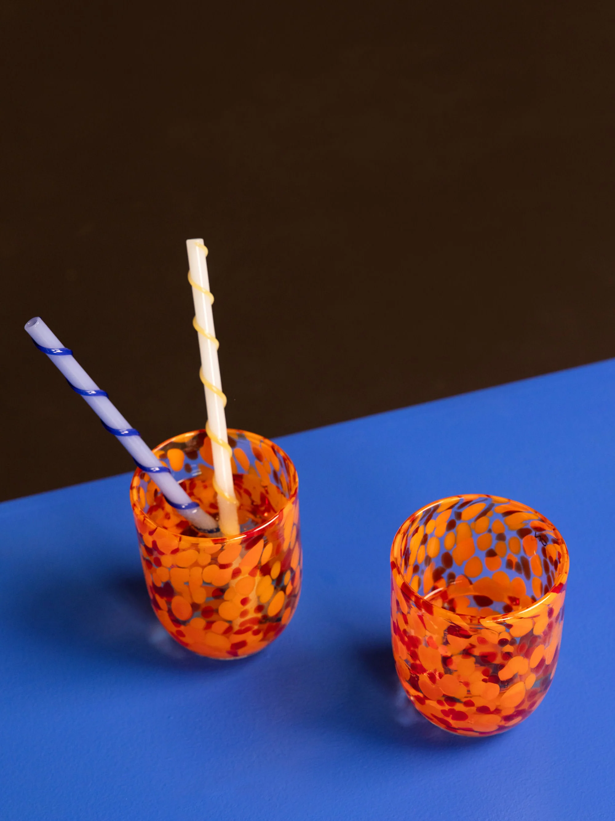 Handgefertigte Glas-Strohhalme Celebrate mit Bürste, 5er-Set