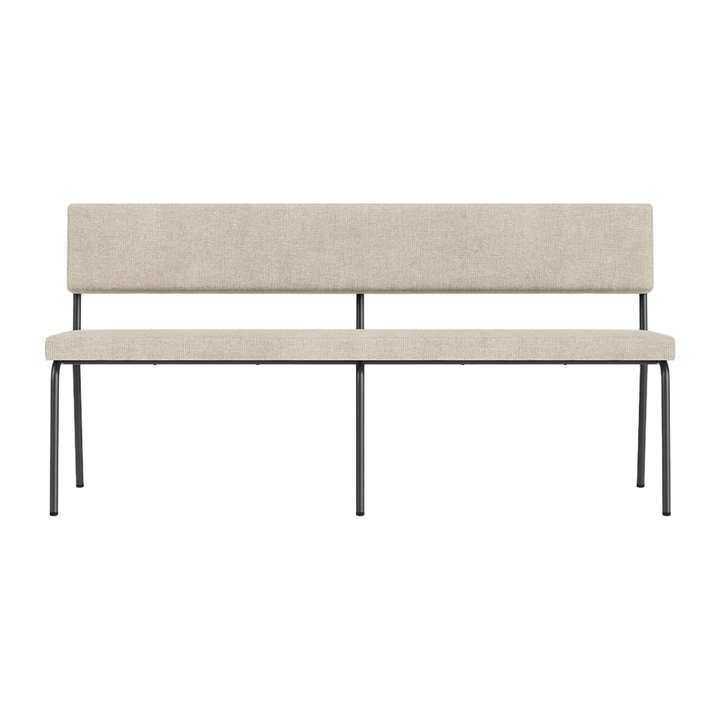 FÉST Monday 2-zits Eetkamerbank - Soil - Natural / Black